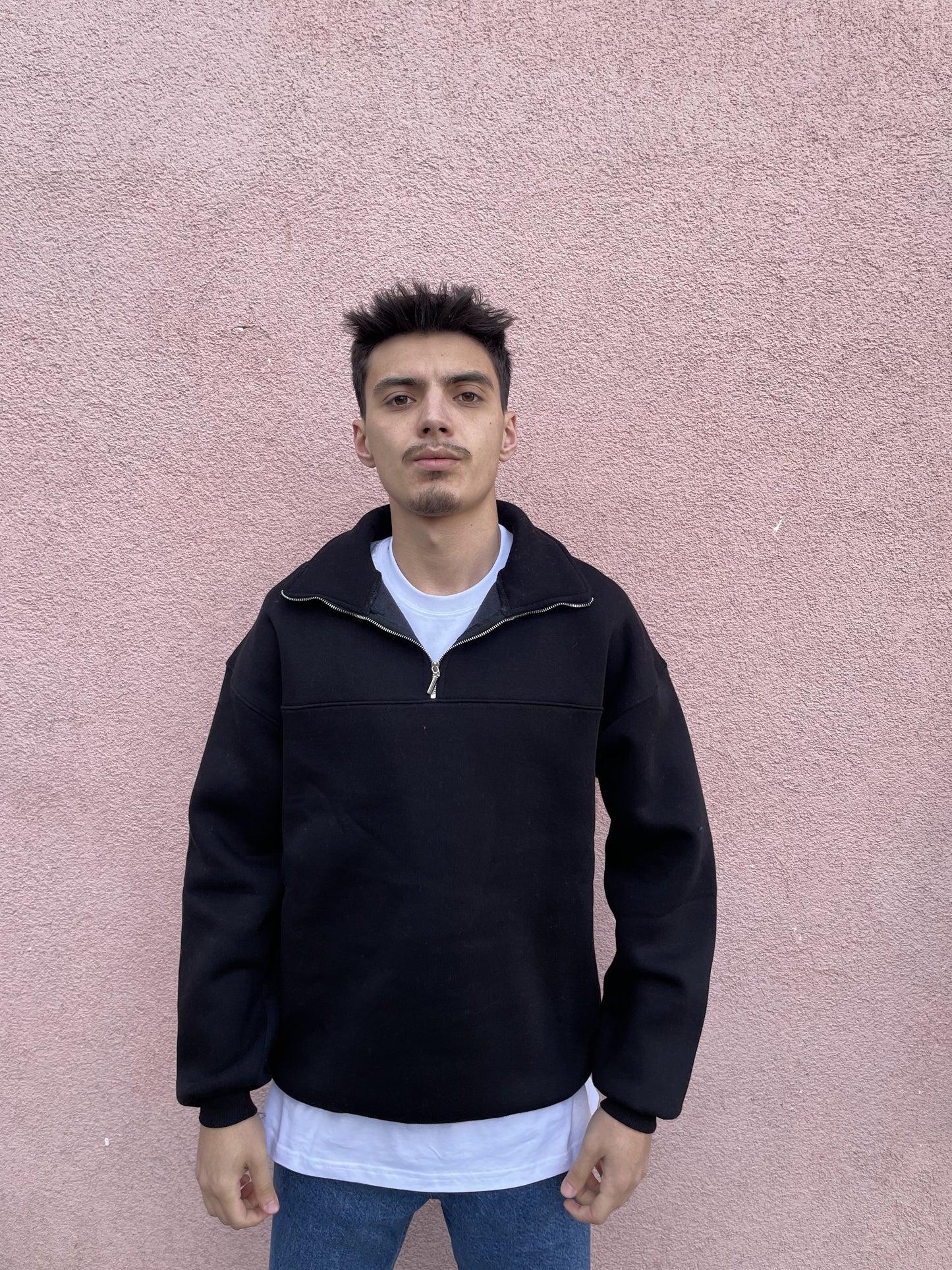 Half Zip Basic Sweat