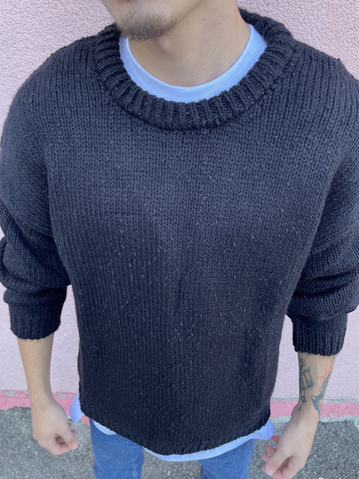 Siyah Basic Kazak