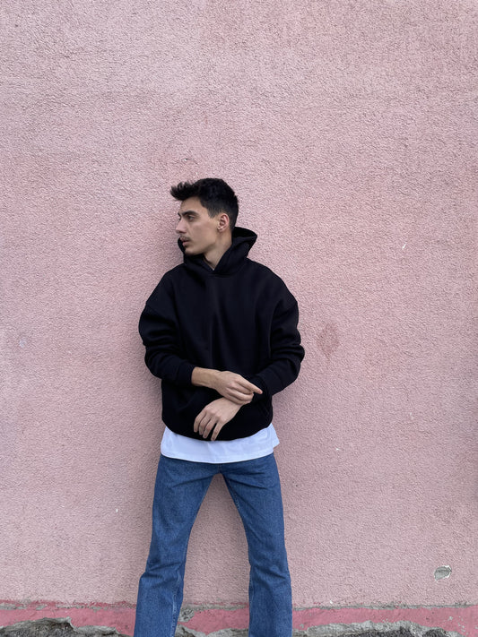 Siyah Basic Sweat