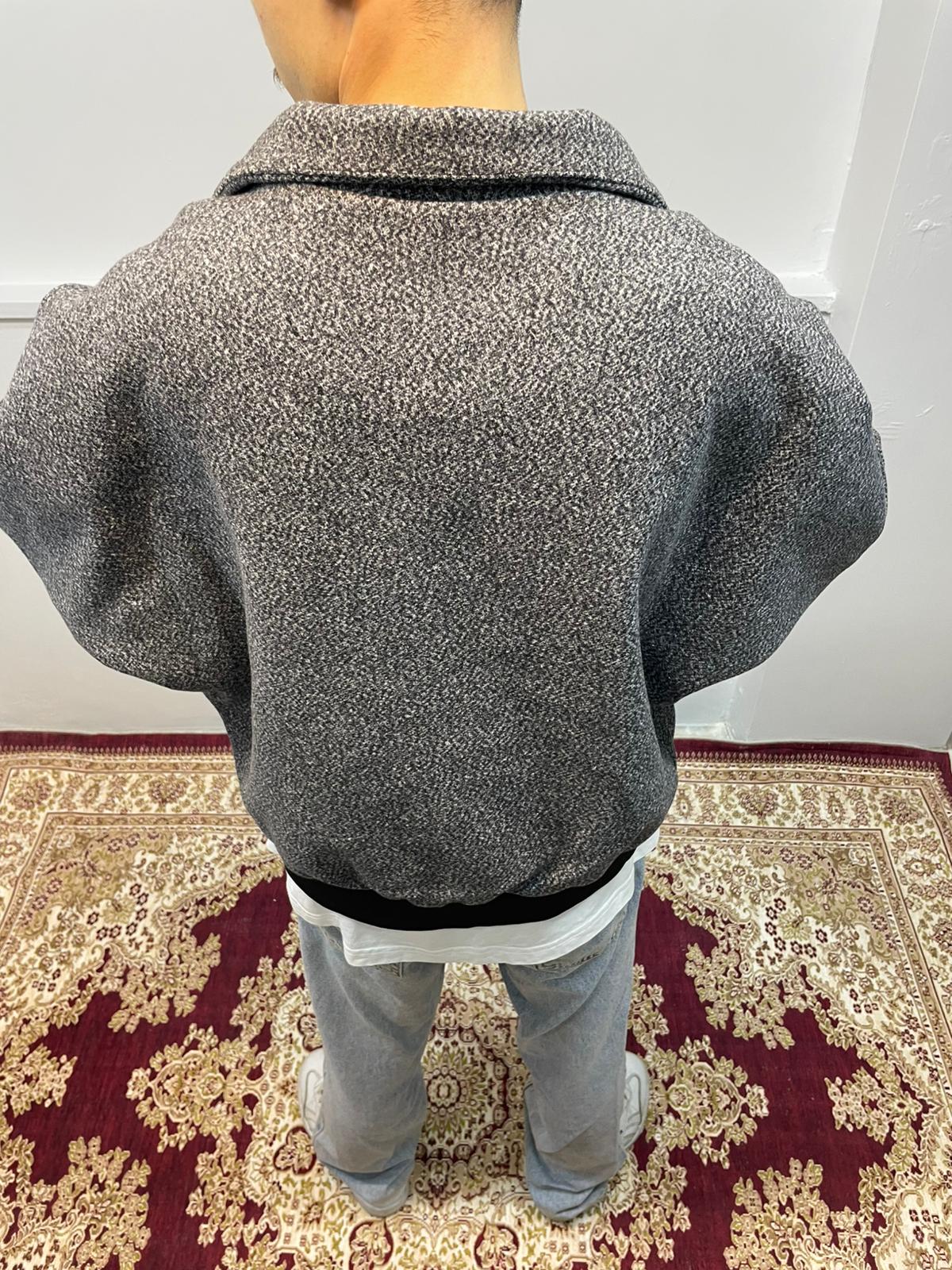 Yün Dokulu Boxy Fit Ceket